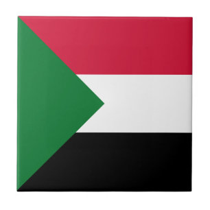 Sudan-Flagge Fliese