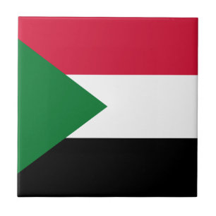 Sudan-Flagge Fliese