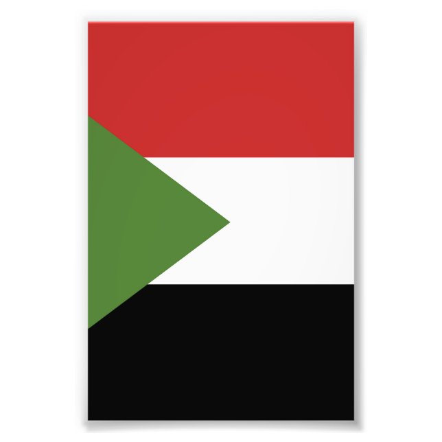 Sudan-Flagge Fotodruck (Vorne)