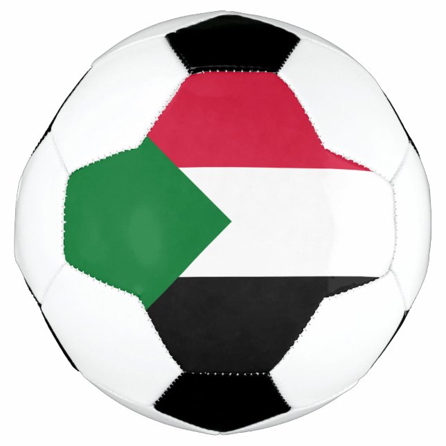 Sudan-Flagge Fußball (Vorderseite)