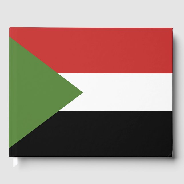 Sudan-Flagge Gästebuch (Vorderseite)