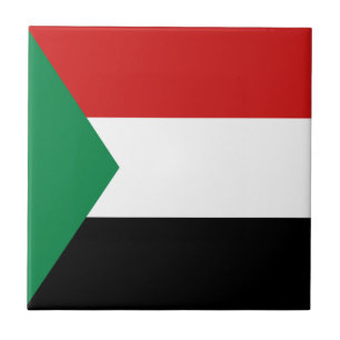 Sudan-Flagge Keramikfliese