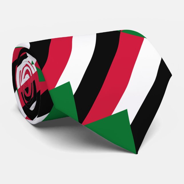 Sudan-Flagge Krawatte (Gerollt)