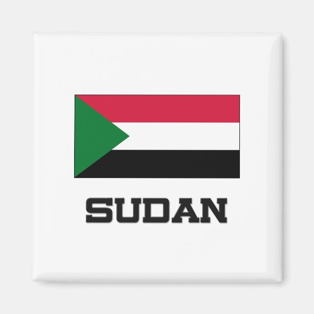 Sudan-Flagge Magnet (Vorne)