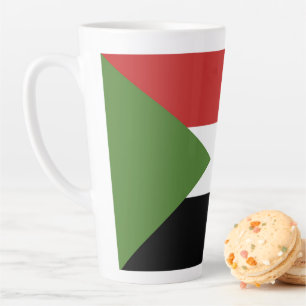 Sudan-Flagge Milchtasse