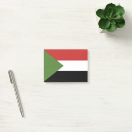 Sudan-Flagge Post-it Klebezettel