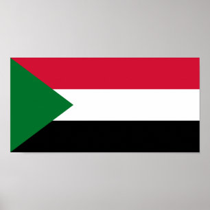 Sudan-Flagge Poster