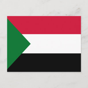 Sudan-Flagge Postkarte