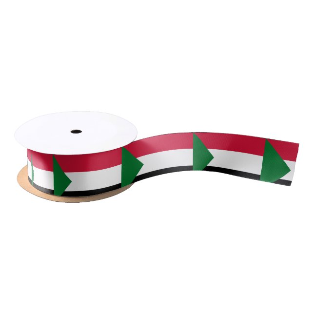 Sudan-Flagge Satinband (Spule)