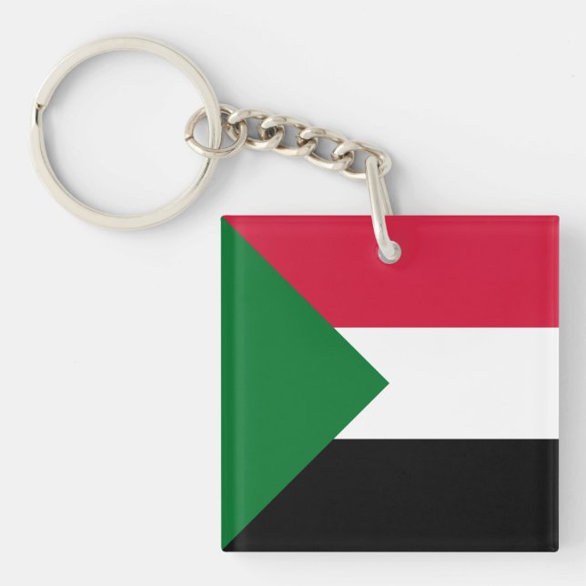 Sudan-Flagge Schlüsselanhänger (Vorderseite)