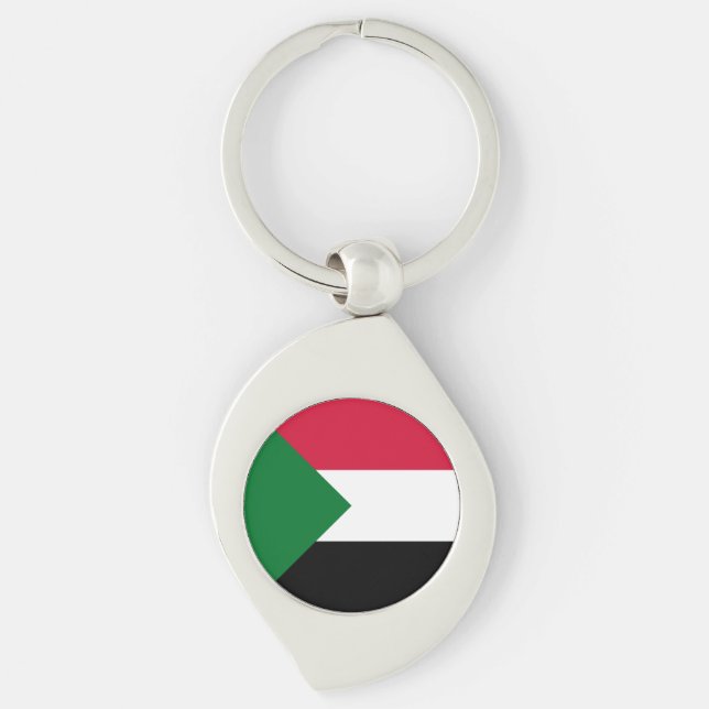 Sudan-Flagge Schlüsselanhänger (Vorderseite)