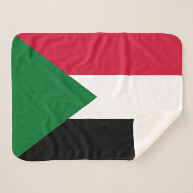 Sudan-Flagge Sherpadecke (Vorderseite (Horizontal))