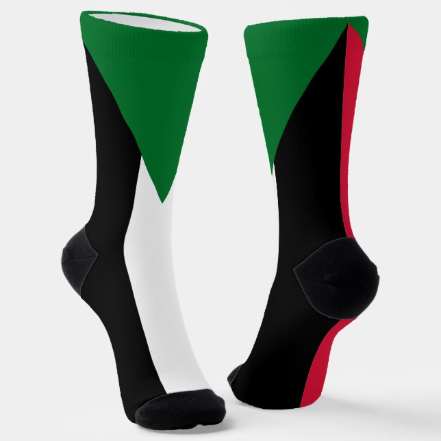 Sudan-Flagge Socken (Gewinkelt)