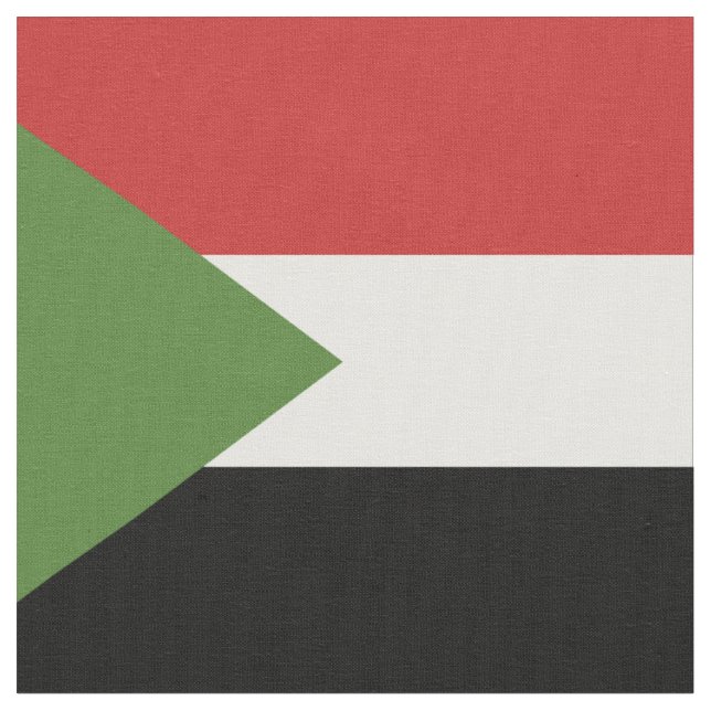 Sudan-Flagge Stoff (Nahaufnahme)