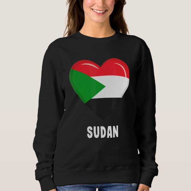 Sudan-Flagge Sweatshirt (Vorderseite)