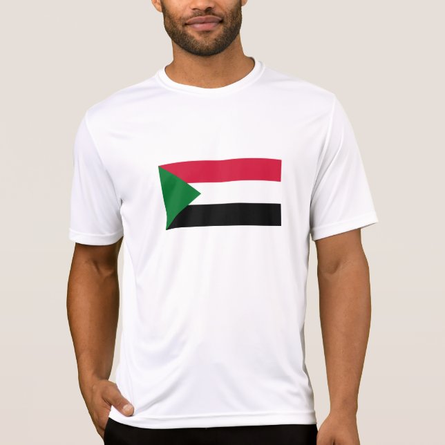 Sudan-Flagge T-Shirt (Vorderseite)