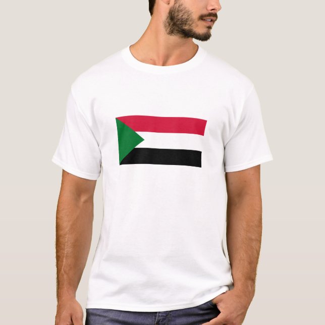 Sudan-Flagge T-Shirt (Vorderseite)