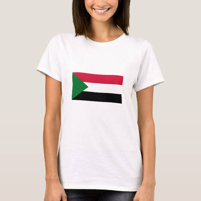 Sudan-Flagge T-Shirt (Vorderseite)