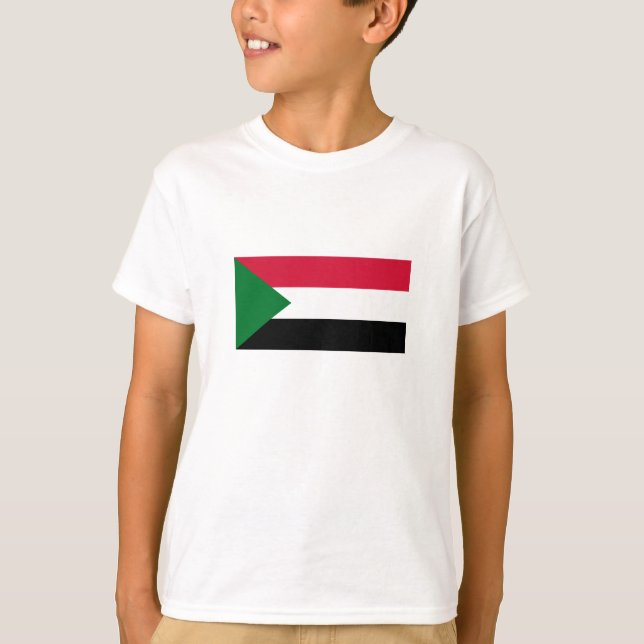 Sudan-Flagge T-Shirt (Vorderseite)