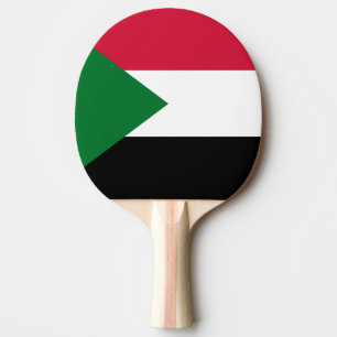 Sudan-Flagge Tischtennis Schläger