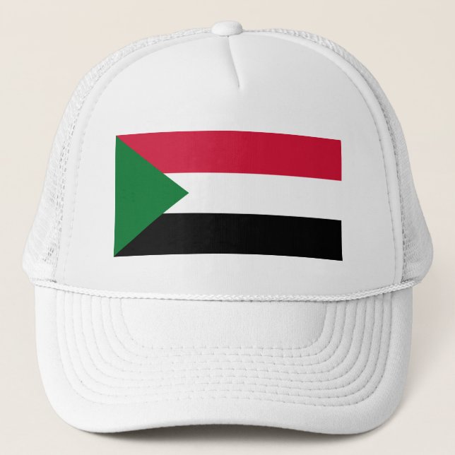 Sudan-Flagge Truckerkappe (Vorderseite)