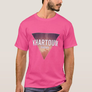 Sudan Land mit Hauptstadt oder Hauptstadt T-Shirt