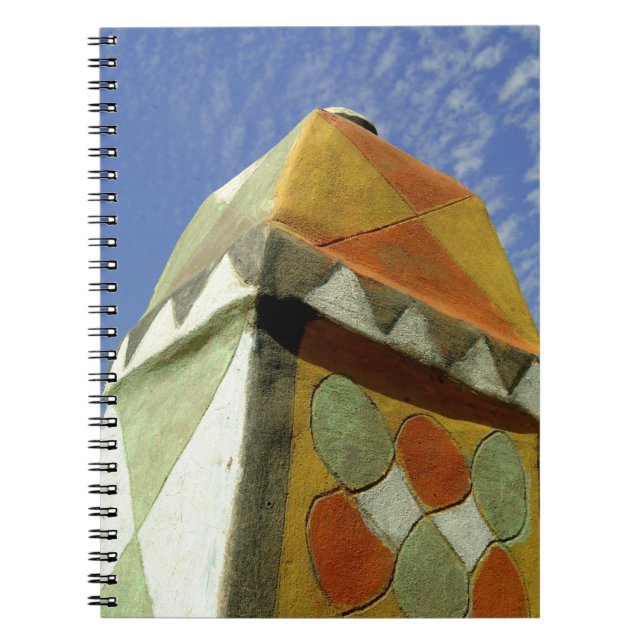 Sudan, Nord (Nubia), dekoriertes Dach Notizblock (Vorderseite)