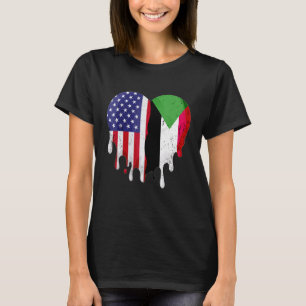 Sudanesisch Amerikanischer Patriot Aufgewachsen La T-Shirt