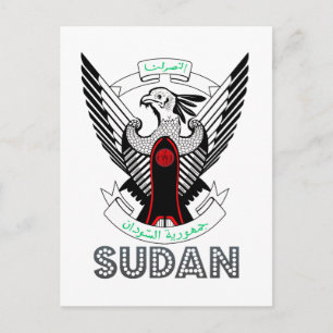 sudanesische Emblem Postkarte