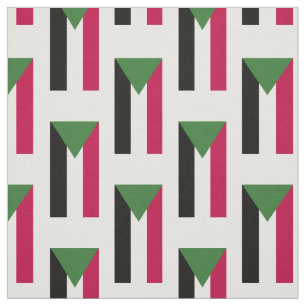 sudanesische Flagge Stoff