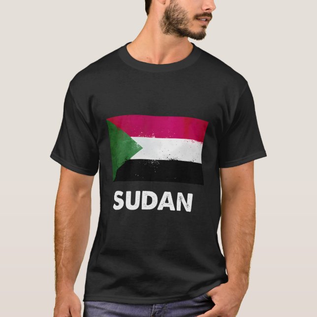 sudanesische Flagge T-Shirt (Vorderseite)