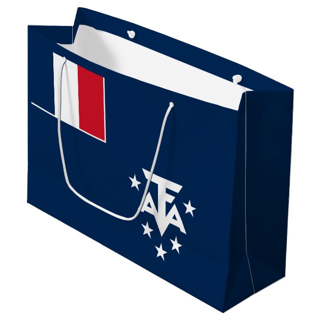 Südantarktische Landschaften in Frankreich Große Geschenktüte (Vorderseite Schrägansicht)