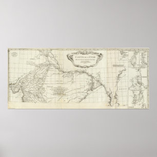 Südasiatische Karte Poster