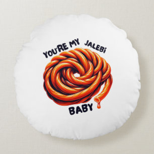 Südasiatisches Baby-Kissen, Desi-Geschenk Rundes Kissen