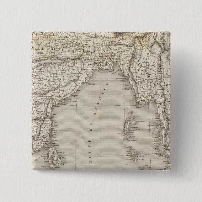 Südasien, Indien Button (Vorderseite)