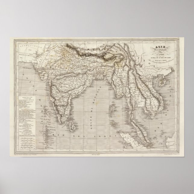 Südasien, Indien Poster (Vorne)