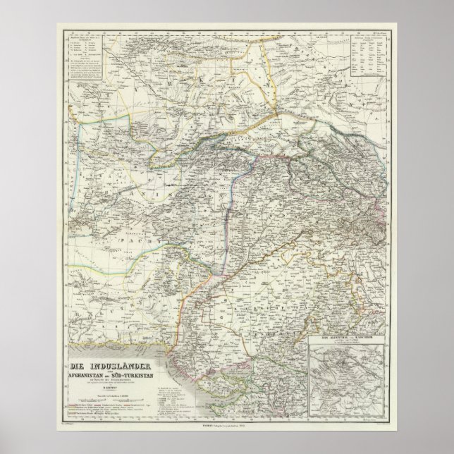 Südasien Poster (Vorne)