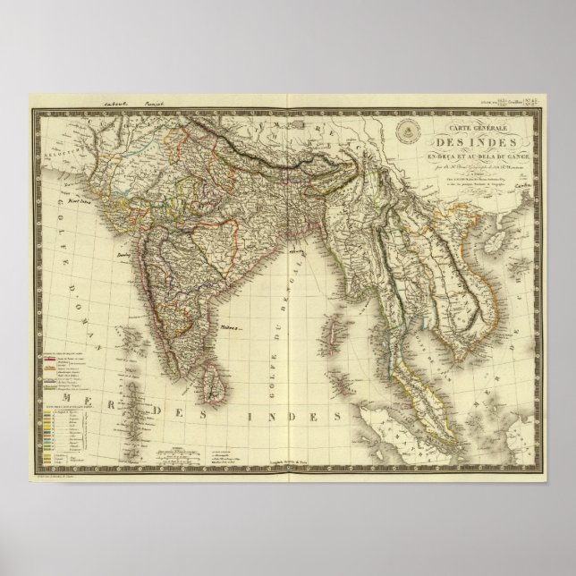 Südasien Poster (Vorne)