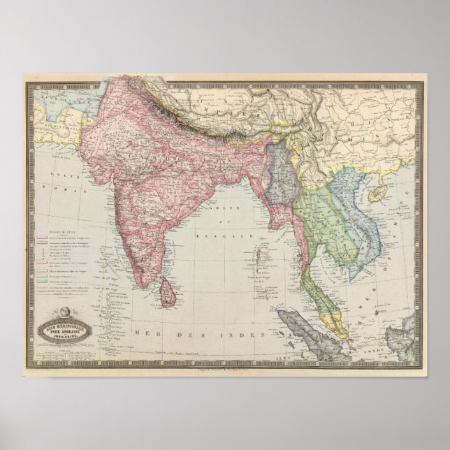 Südasien Poster (Vorne)