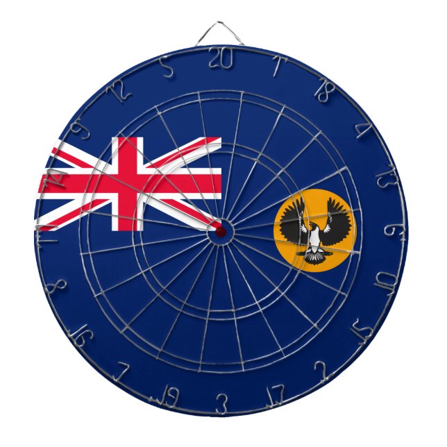 Südaustralische Flagge (australischer Staat) (SA) Dartscheibe (vorne)
