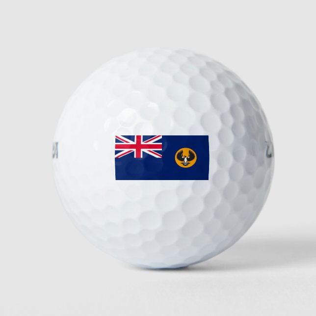 Südaustralische Flagge (australischer Staat) (SA) Golfball (Vorderseite)