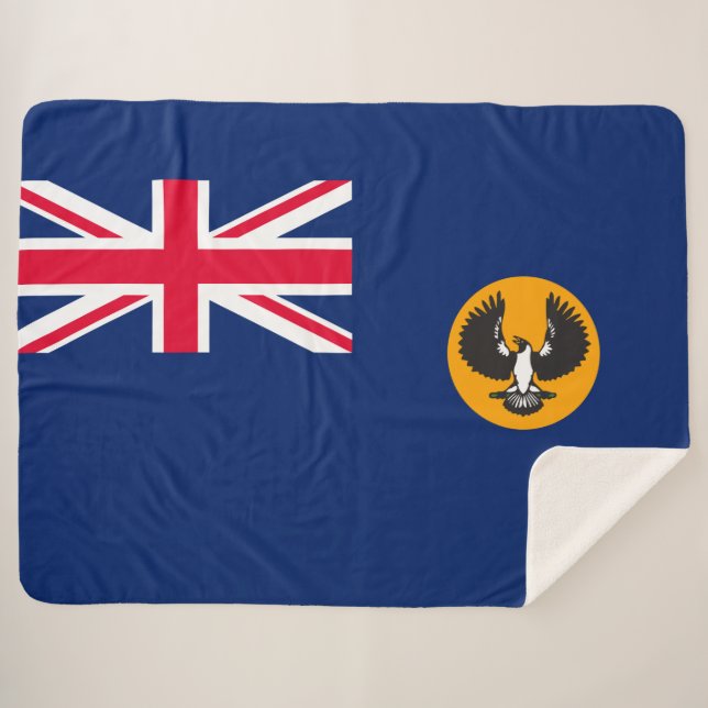 Südaustralische Flagge (australischer Staat) (SA) Sherpadecke (Vorderseite (Horizontal))