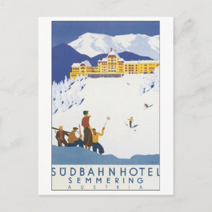 Sudbahn Hotel Semmering Österreich Postkarte