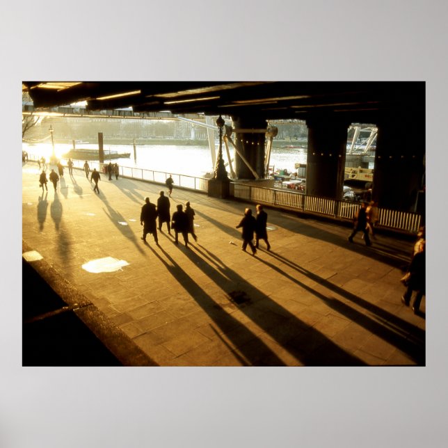 Südbank in London Poster (Vorne)