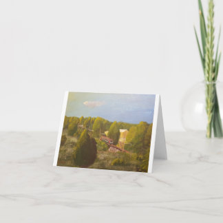 "Südberg Sonnenaufgang Lauf" Notecard Karte