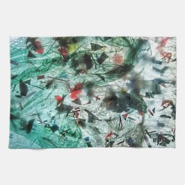 Südblaue abstrakte Küchentücher, Abstrakte Zuhause Geschirrtuch