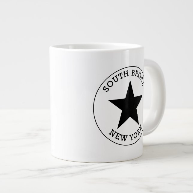 SüdBronx New York Jumbo-Tasse (Vorderseite Rechts)