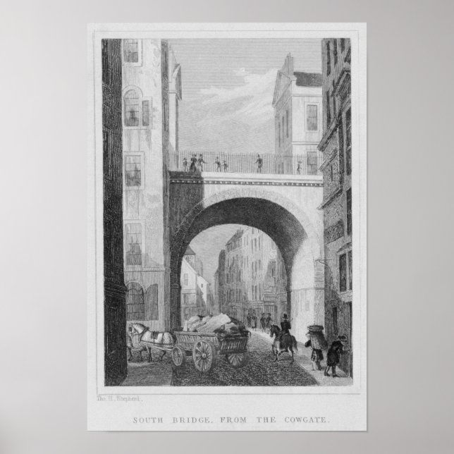 Südbrücke von Cowgate Poster (Vorne)