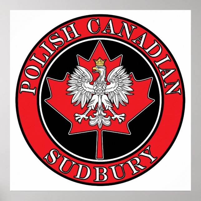 Sudbury Round Polish Canadian Leaf Poster (Vorne)