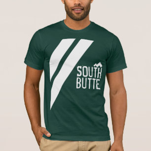 Südbutte-doppelte Linie Bergspitzen OM Shirt